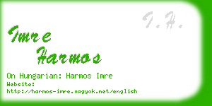 imre harmos business card